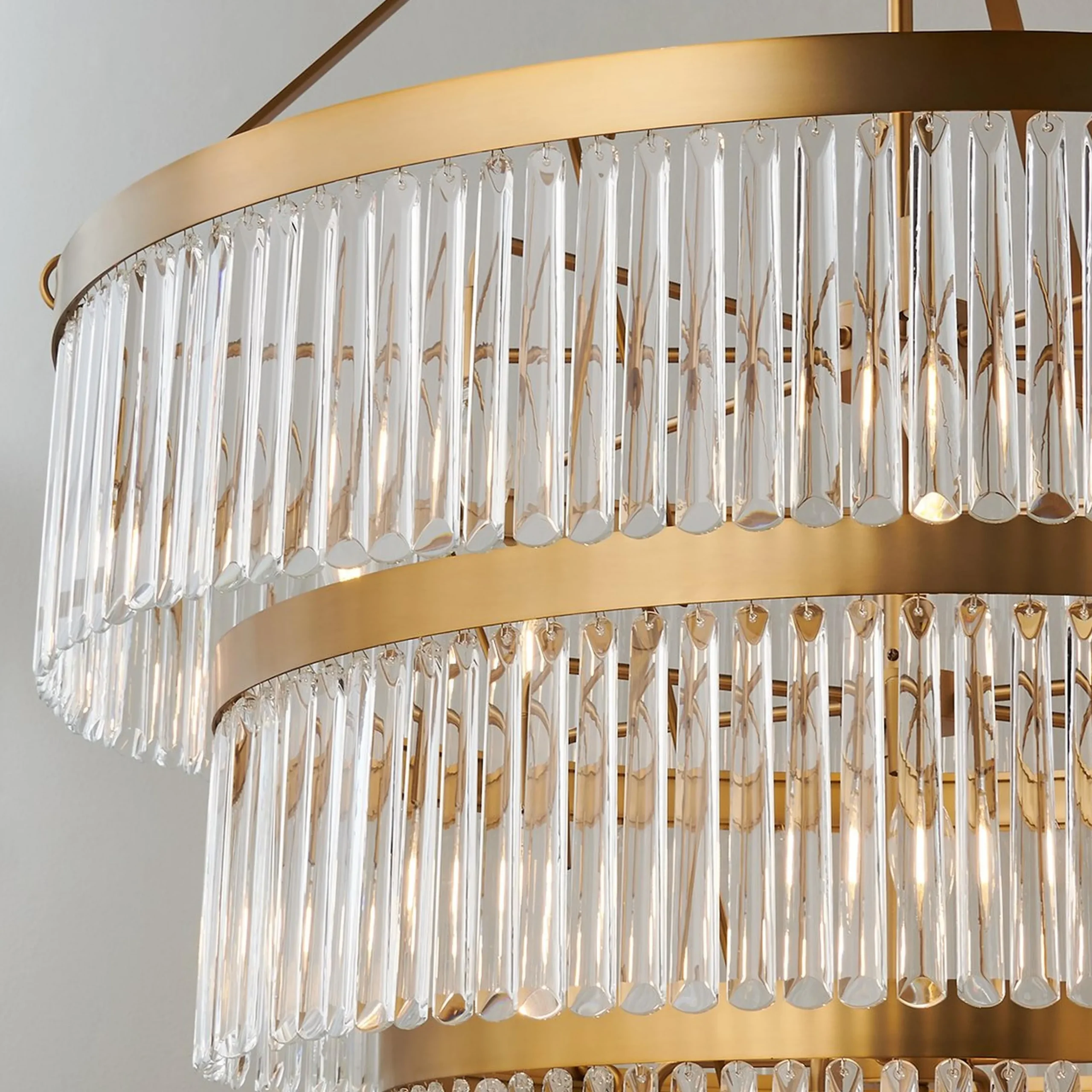 Crystal Alstro Four-Tier Chandelier