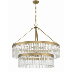 Crystal Alstro Two-Tier Chandelier
