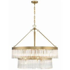 Crystal Alstro Two-Tier Chandelier