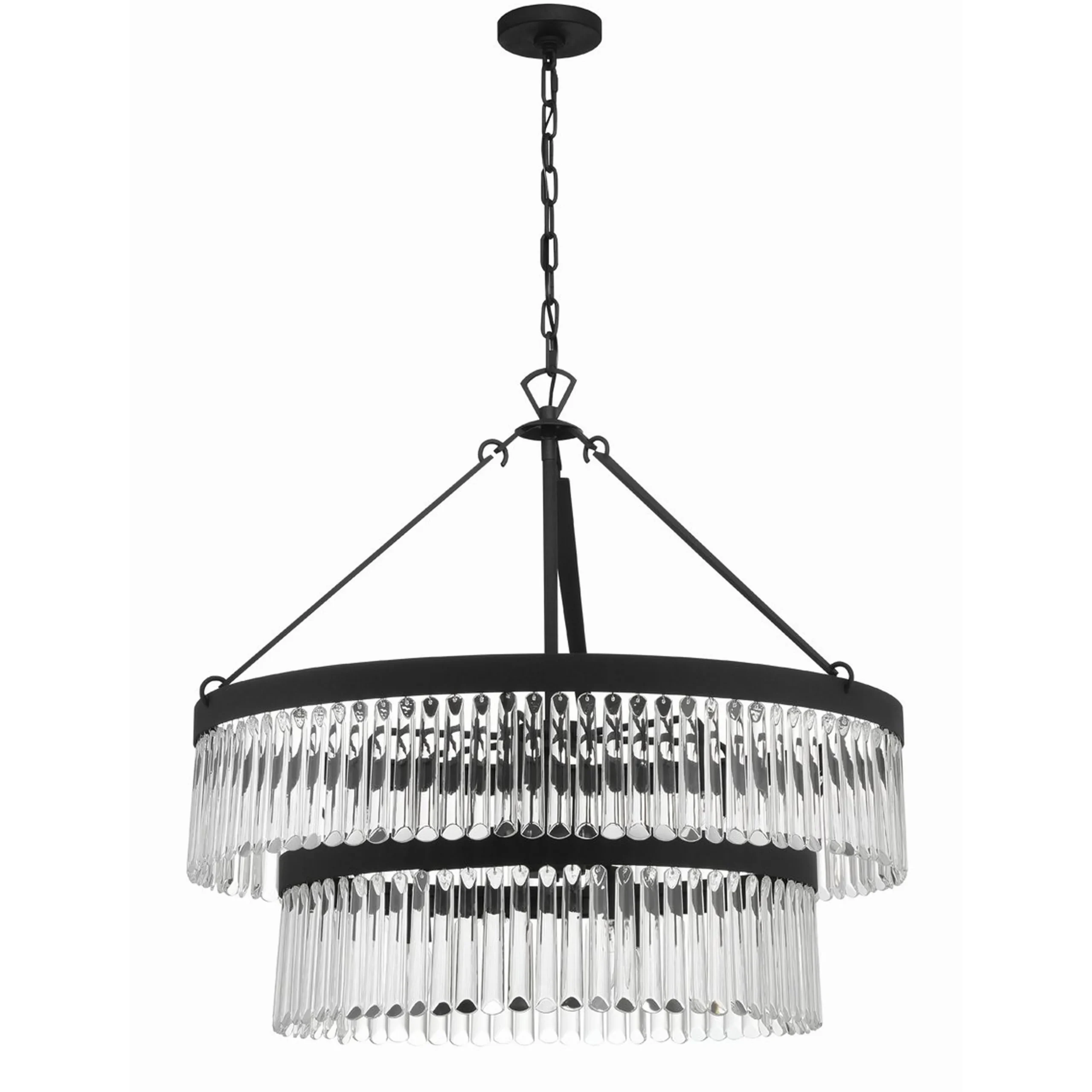 Crystal Alstro Two-Tier Chandelier