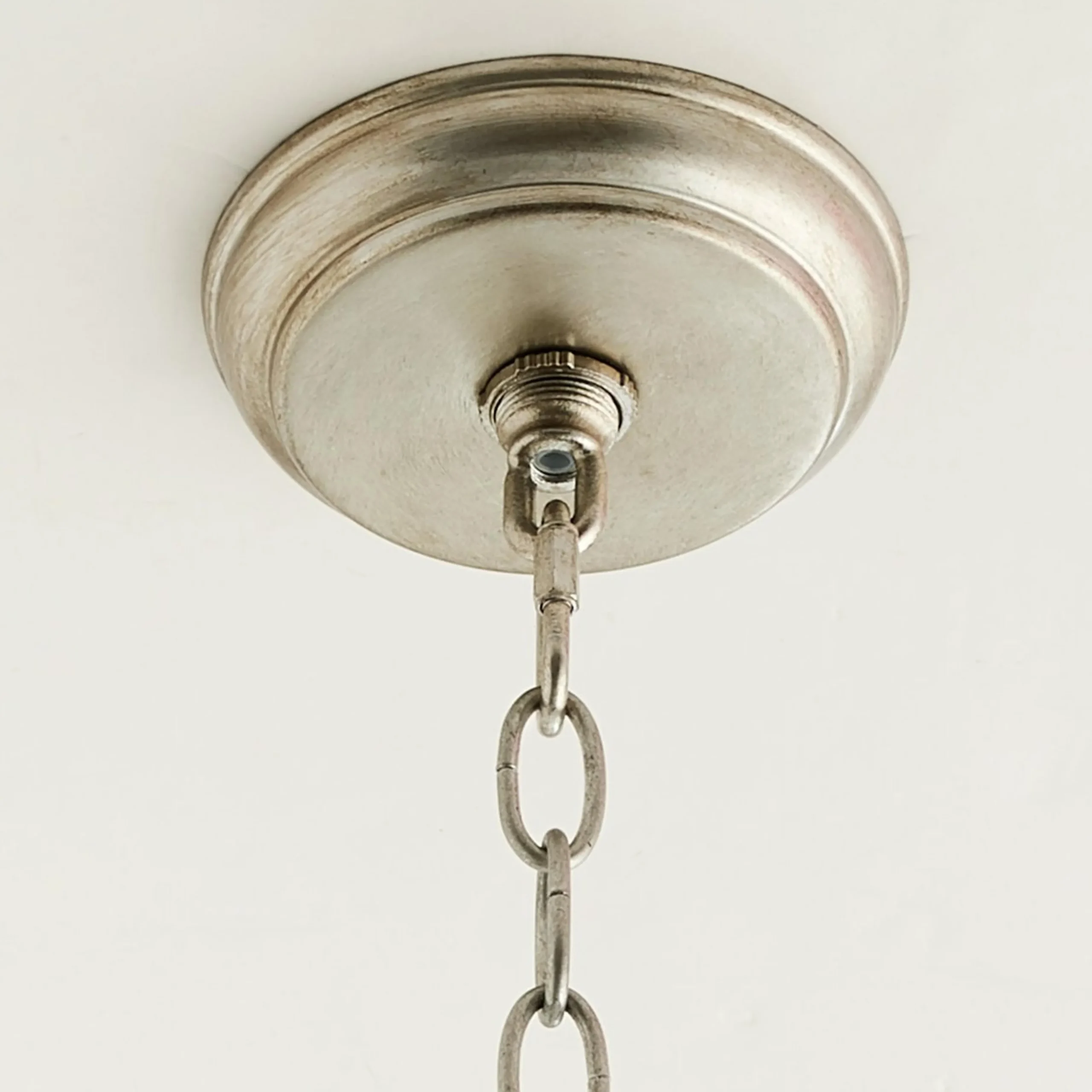 Crystal and Metal Orb Chandelier