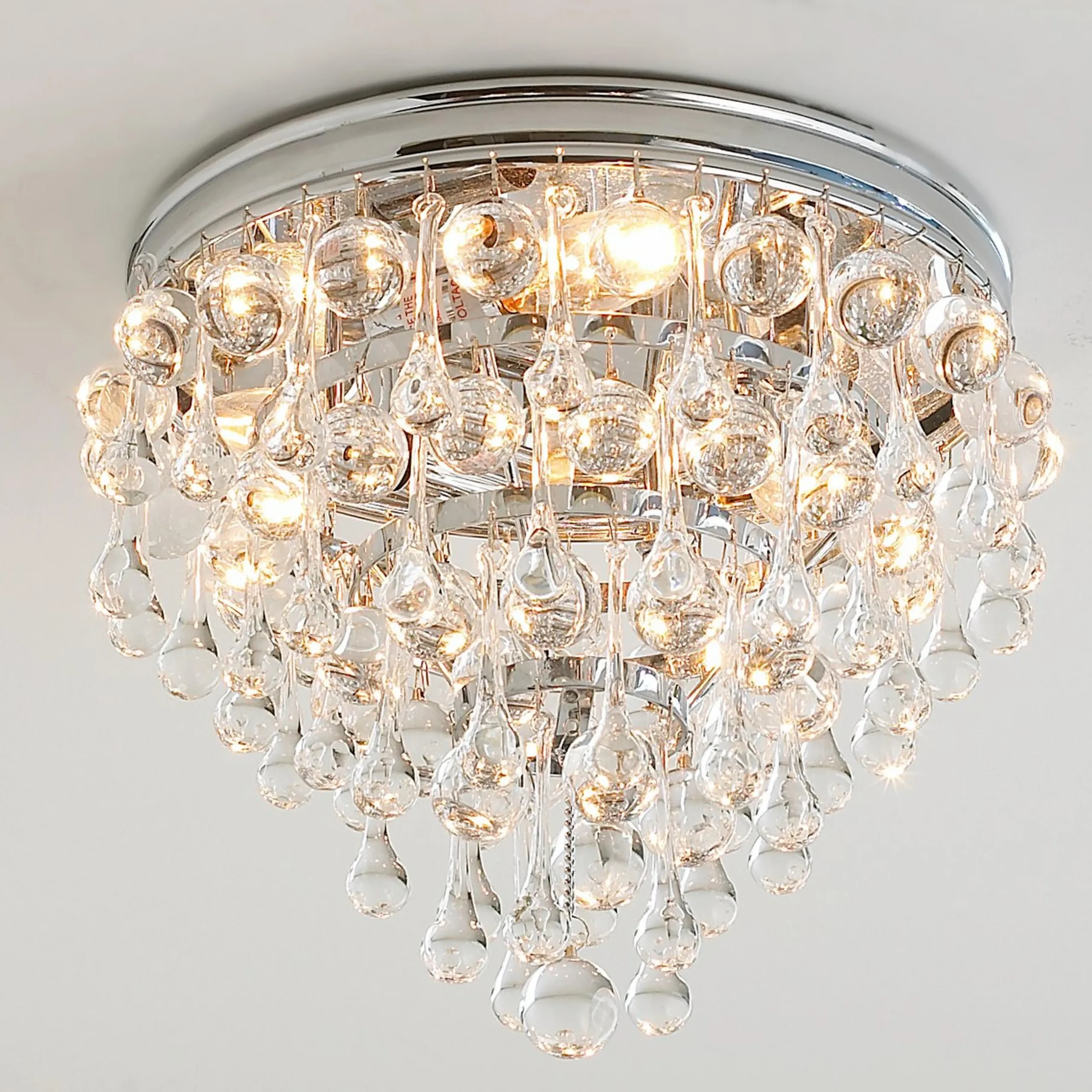 Crystal Ball Wedding Cake Ceiling Light