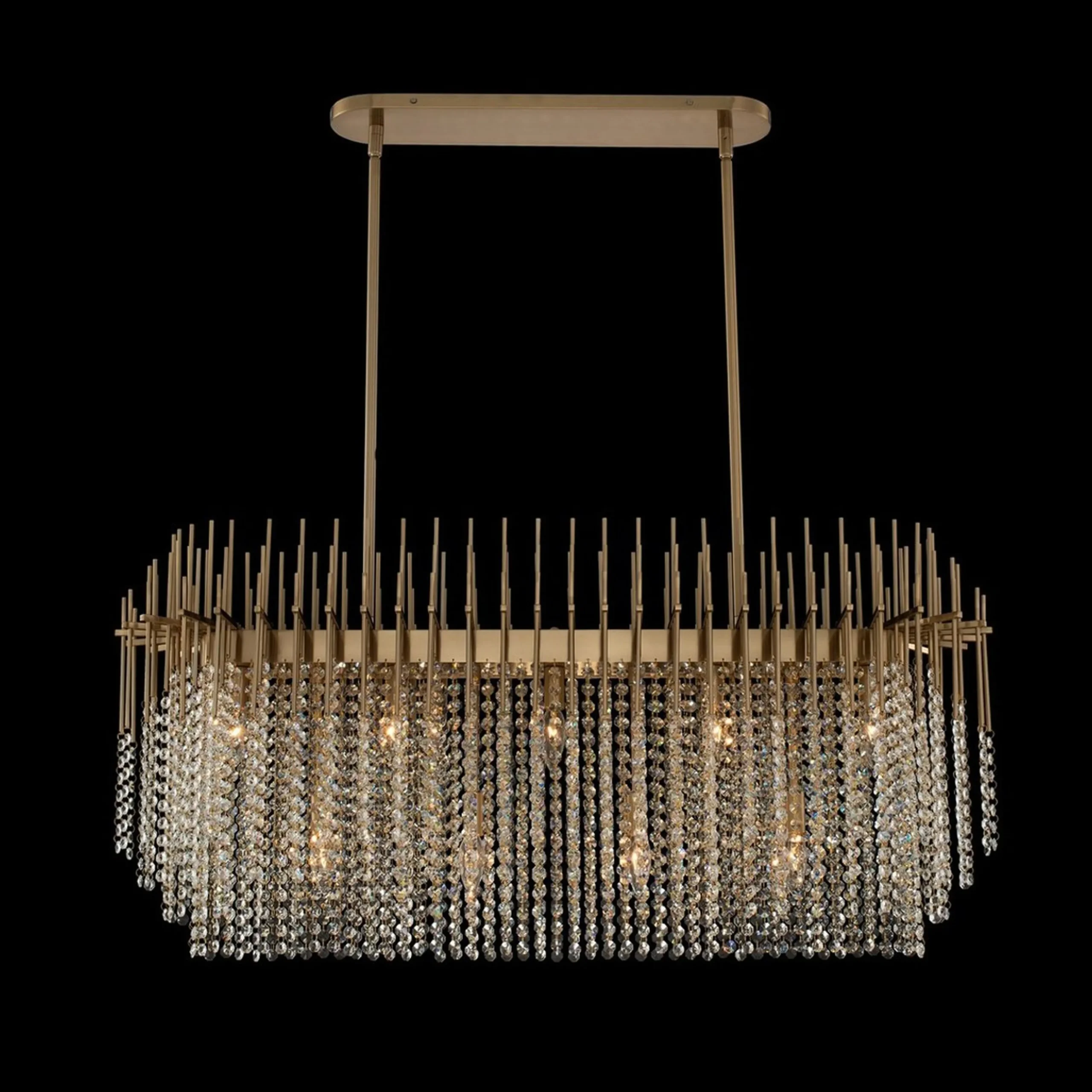 Crystal Falls Island Chandelier
