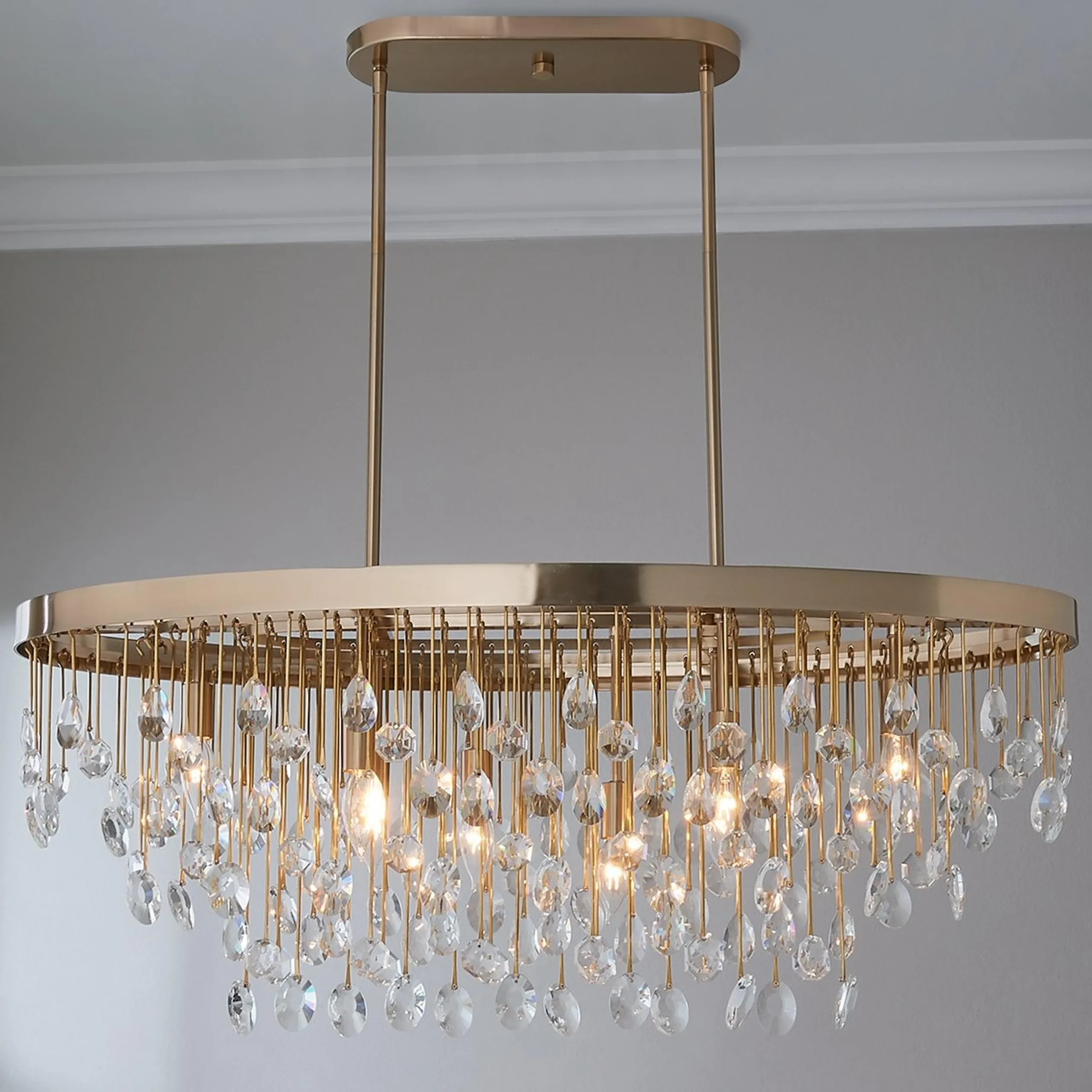 Crystal Springs Island Chandelier