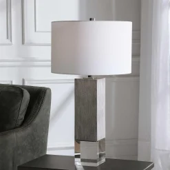 Cubed Contrast Table Lamp