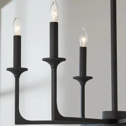 Curved Corner Chandelier - 6 Light