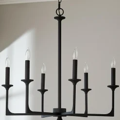 Curved Corner Chandelier - 6 Light