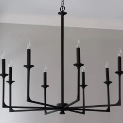 Curved Corner Chandelier - 8 Light