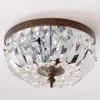 Cut Crystal Basket Ceiling Light - Small
