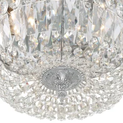 Cut Crystal Basket Ceiling Light - Large
