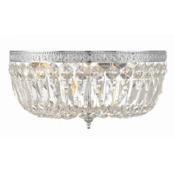 Cut Crystal Basket Ceiling Light - Large