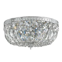 Cut Crystal Basket Ceiling Light - Large