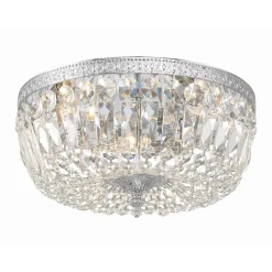 Cut Crystal Basket Ceiling Light - Large