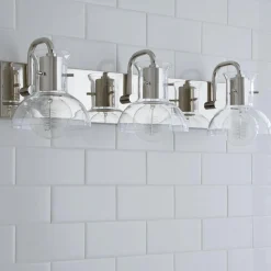 Cut Round Flask Vanity Light - 3 Light