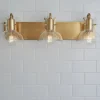 Cut Round Flask Vanity Light - 3 Light