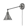 Cyrus Straight Swing Arm Sconce - Metal Shade