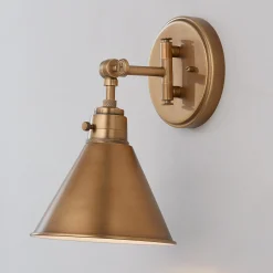 Cyrus Swing Arm Sconce - Metal Shade