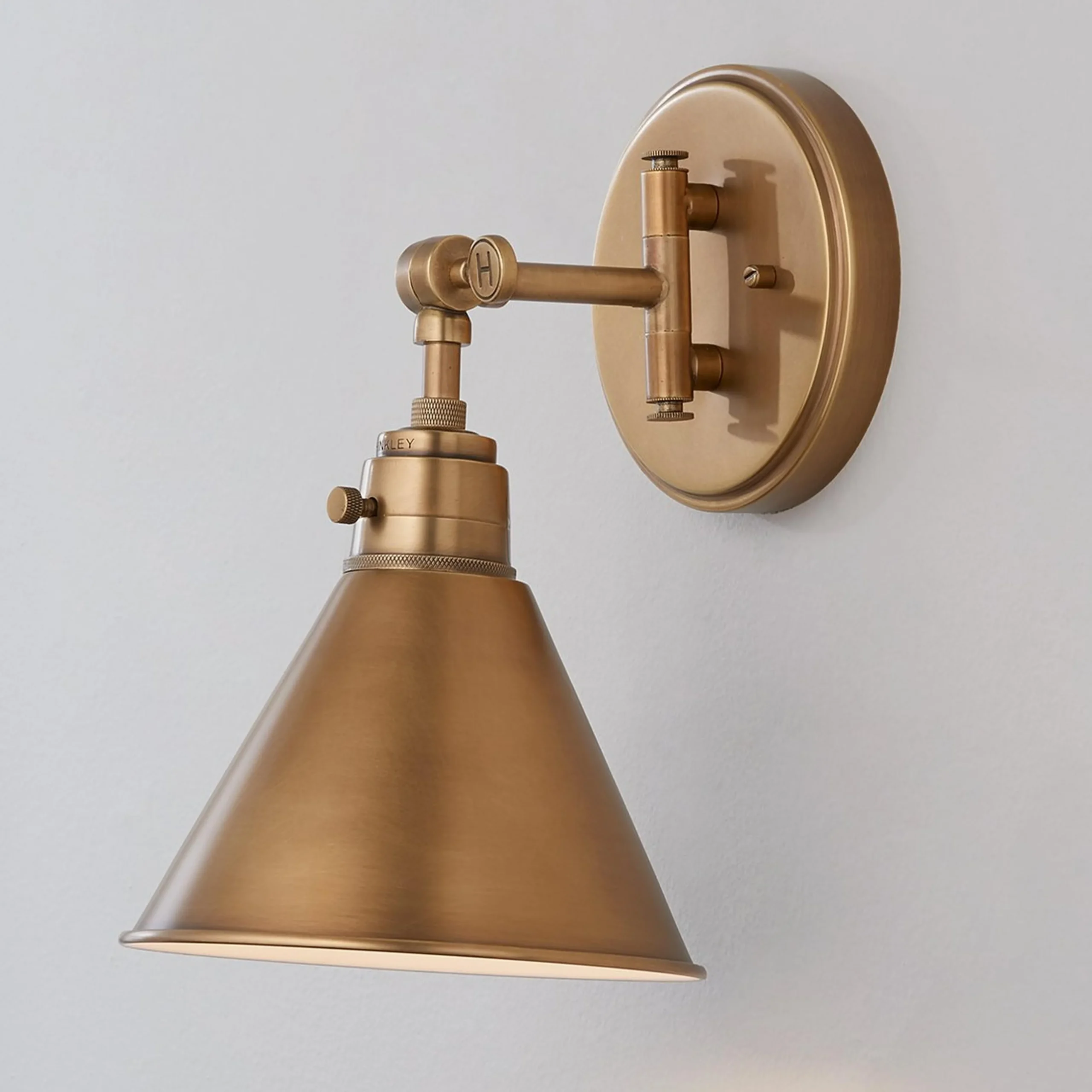 Cyrus Swing Arm Sconce - Metal Shade