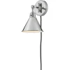 Cyrus Swing Arm Sconce - Metal Shade