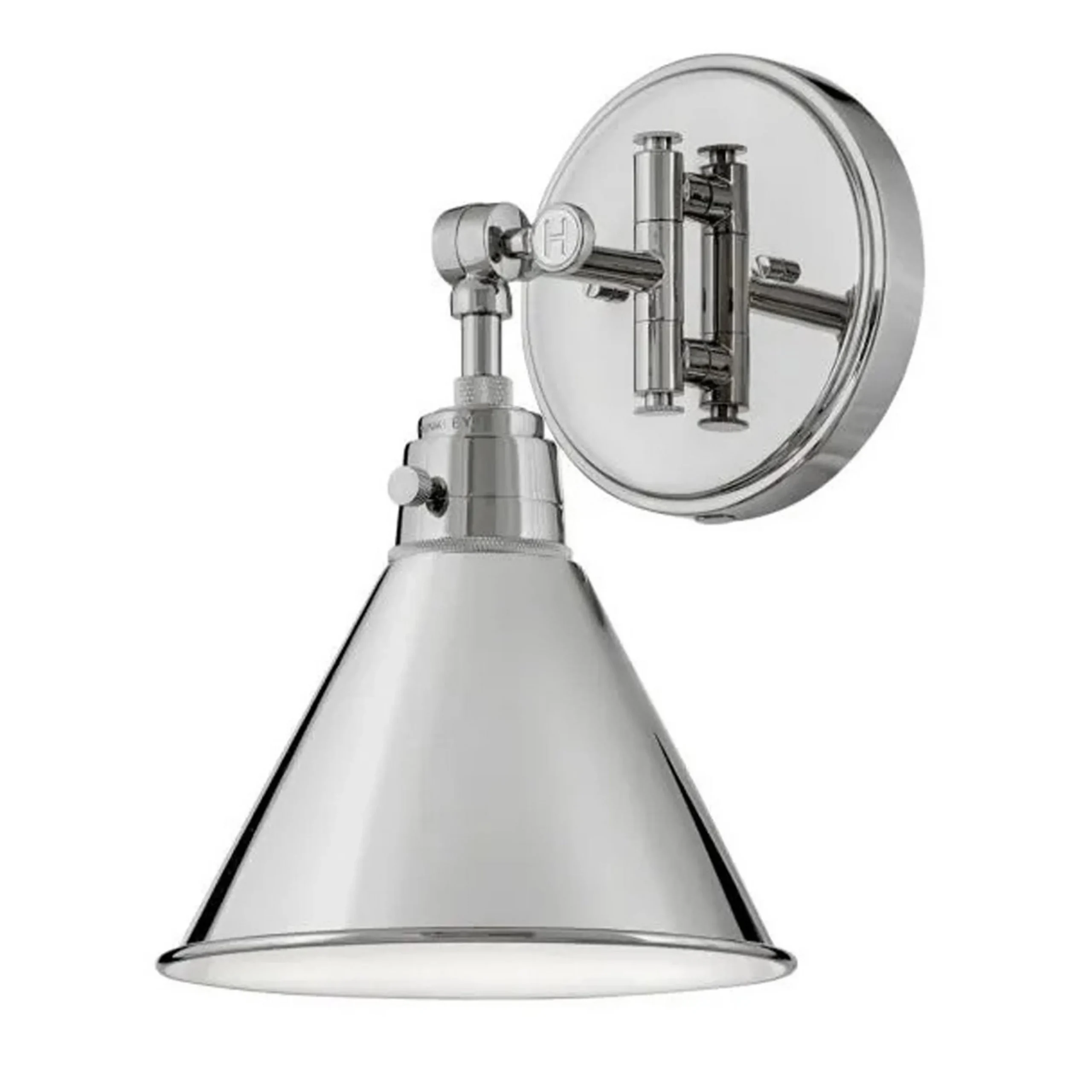 Cyrus Swing Arm Sconce - Metal Shade