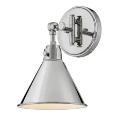 Cyrus Swing Arm Sconce - Metal Shade