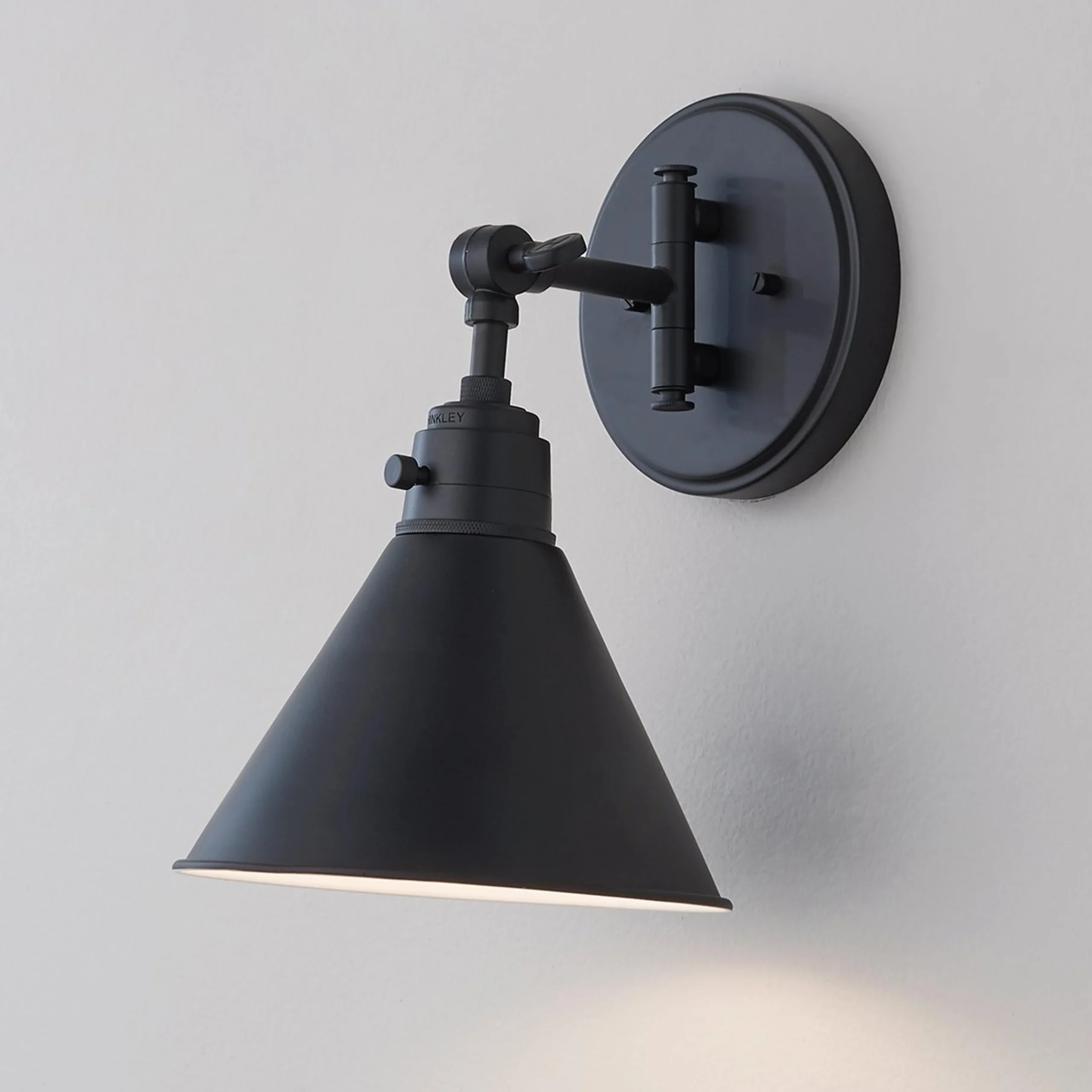 Cyrus Swing Arm Sconce - Metal Shade