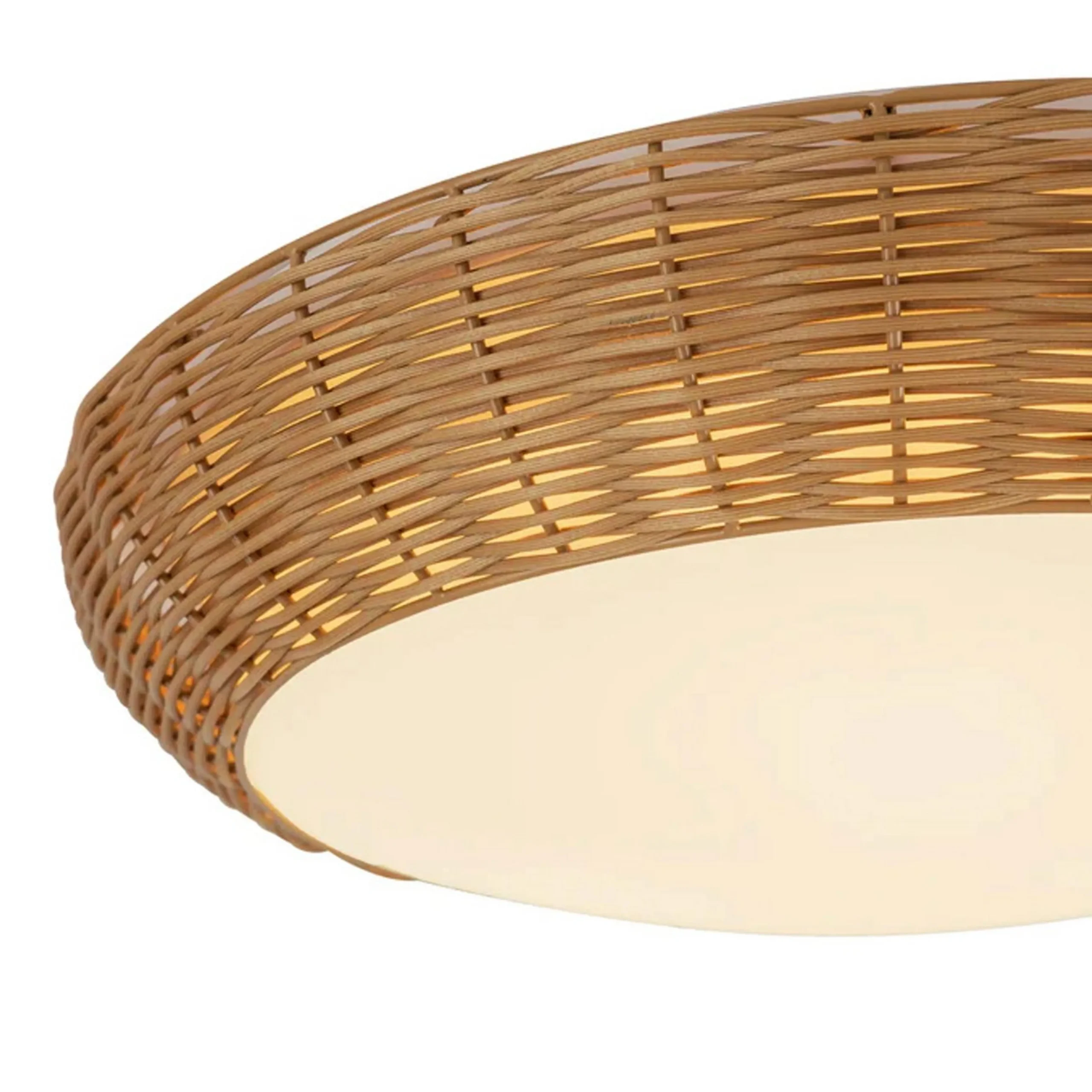 Demeter Rattan Ceiling Light - Medium