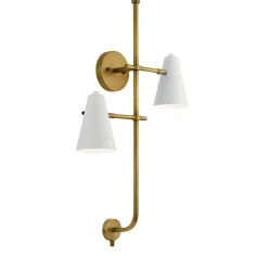 Desai Double Swing Arm Sconce