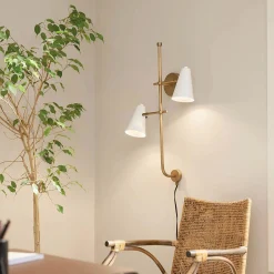 Desai Double Swing Arm Sconce