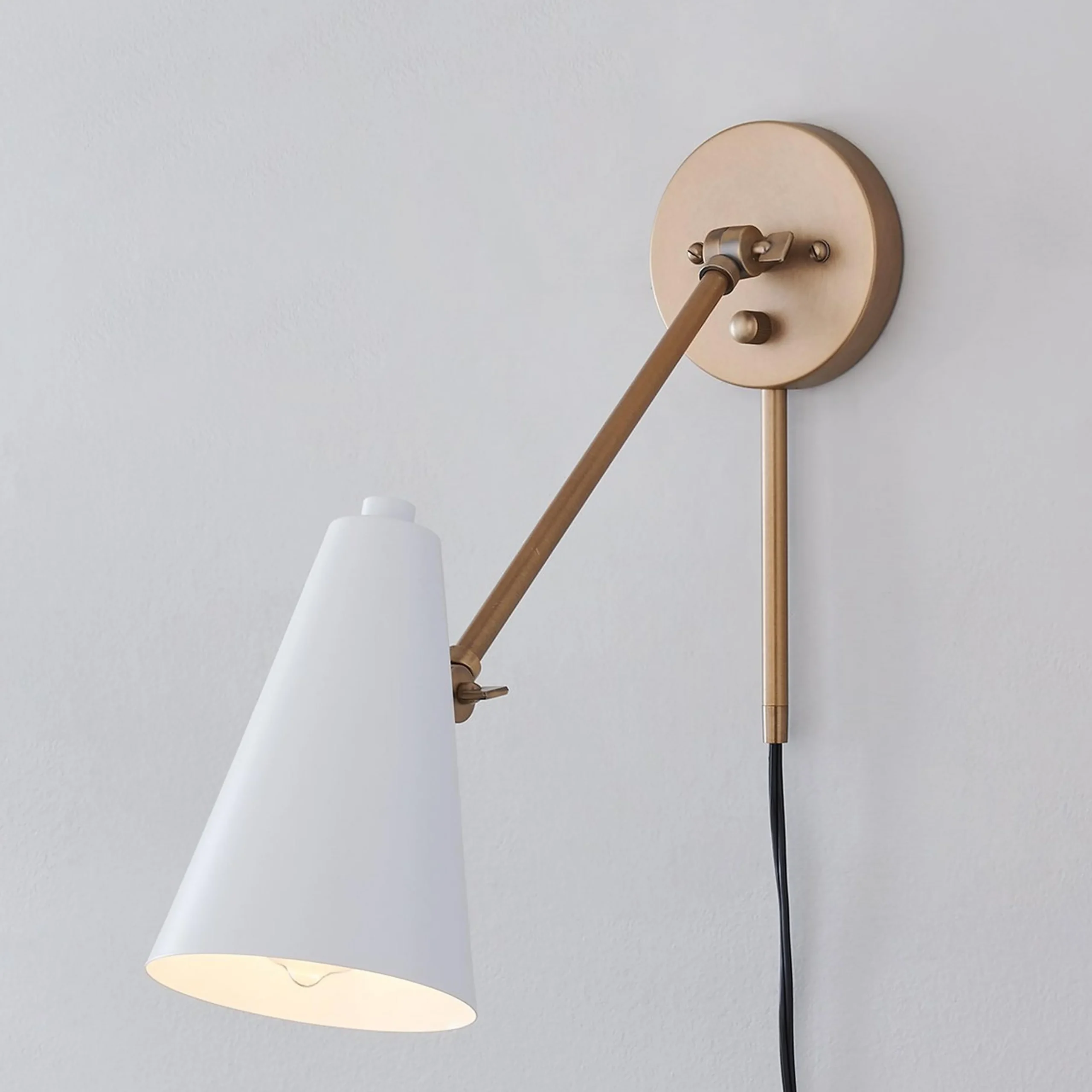 Desai Straight Swing Arm Sconce