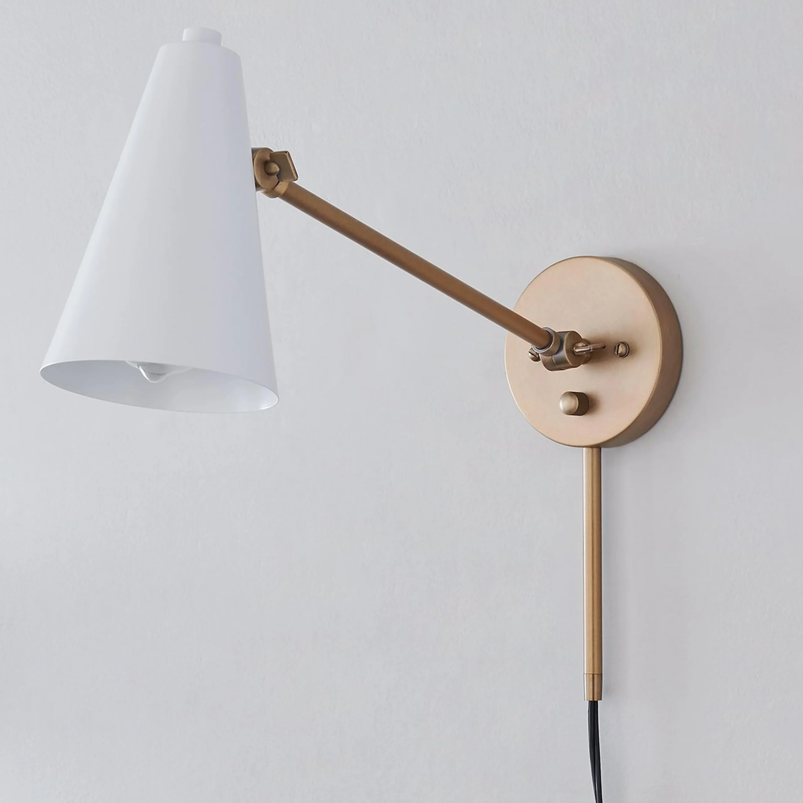 Desai Straight Swing Arm Sconce