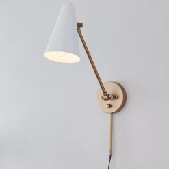 Desai Straight Swing Arm Sconce