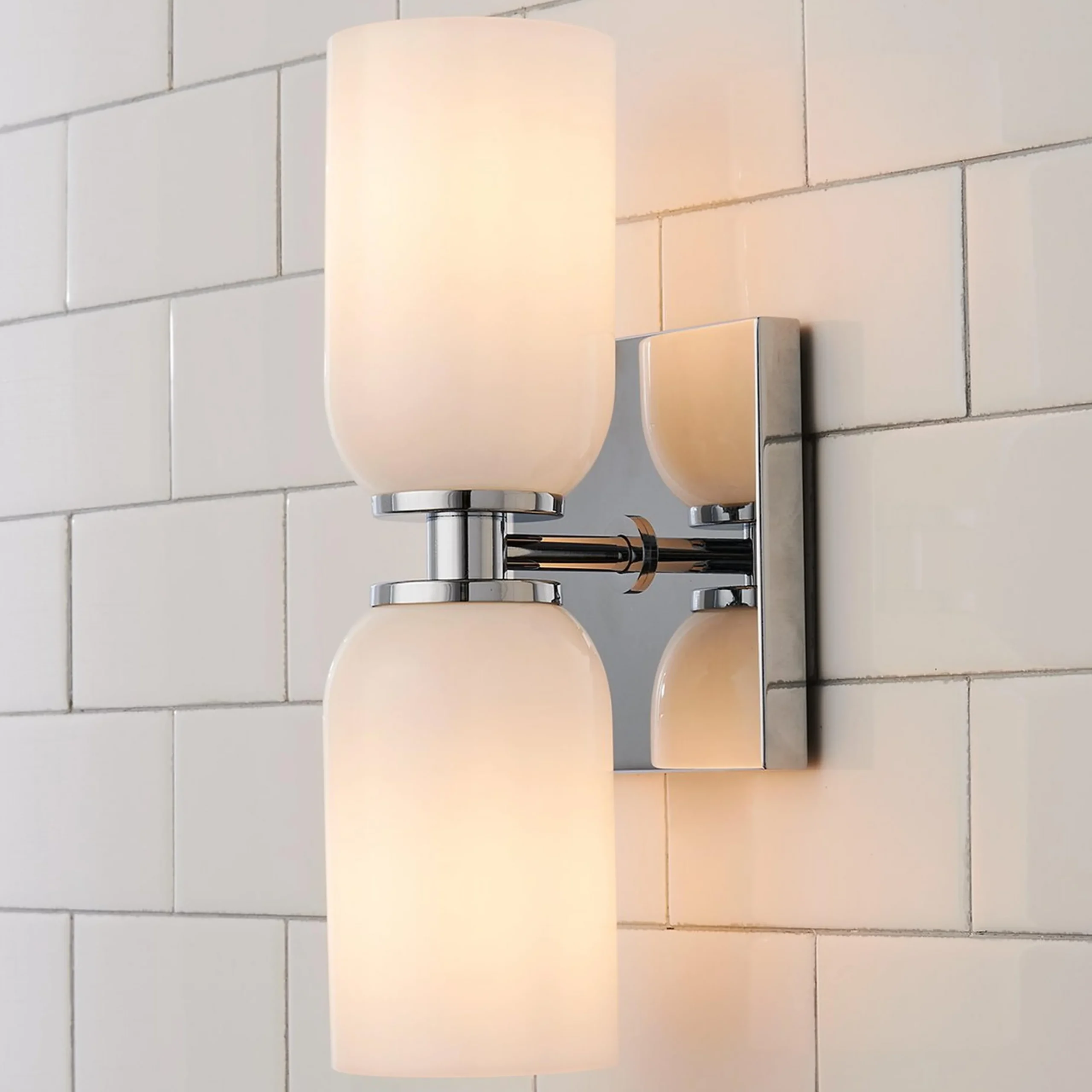 Devon Bath Sconce - 2 Light - Glass