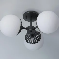 Dewdrop Globe Semi-Flush Ceiling Light