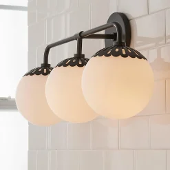 Dewdrop Globe Vanity Light - 3 light