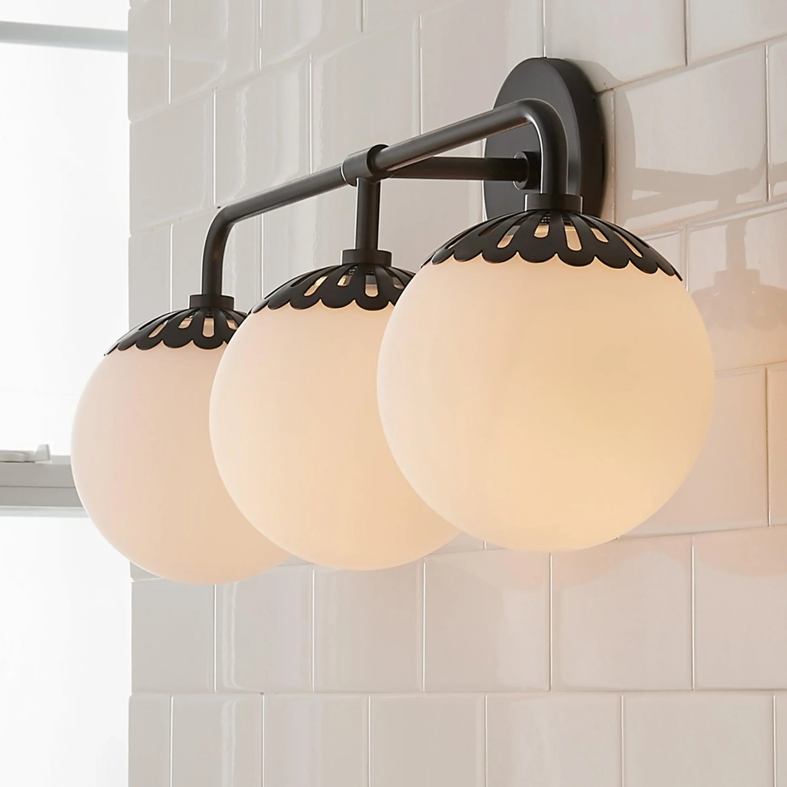 Dewdrop Globe Vanity Light - 3 light