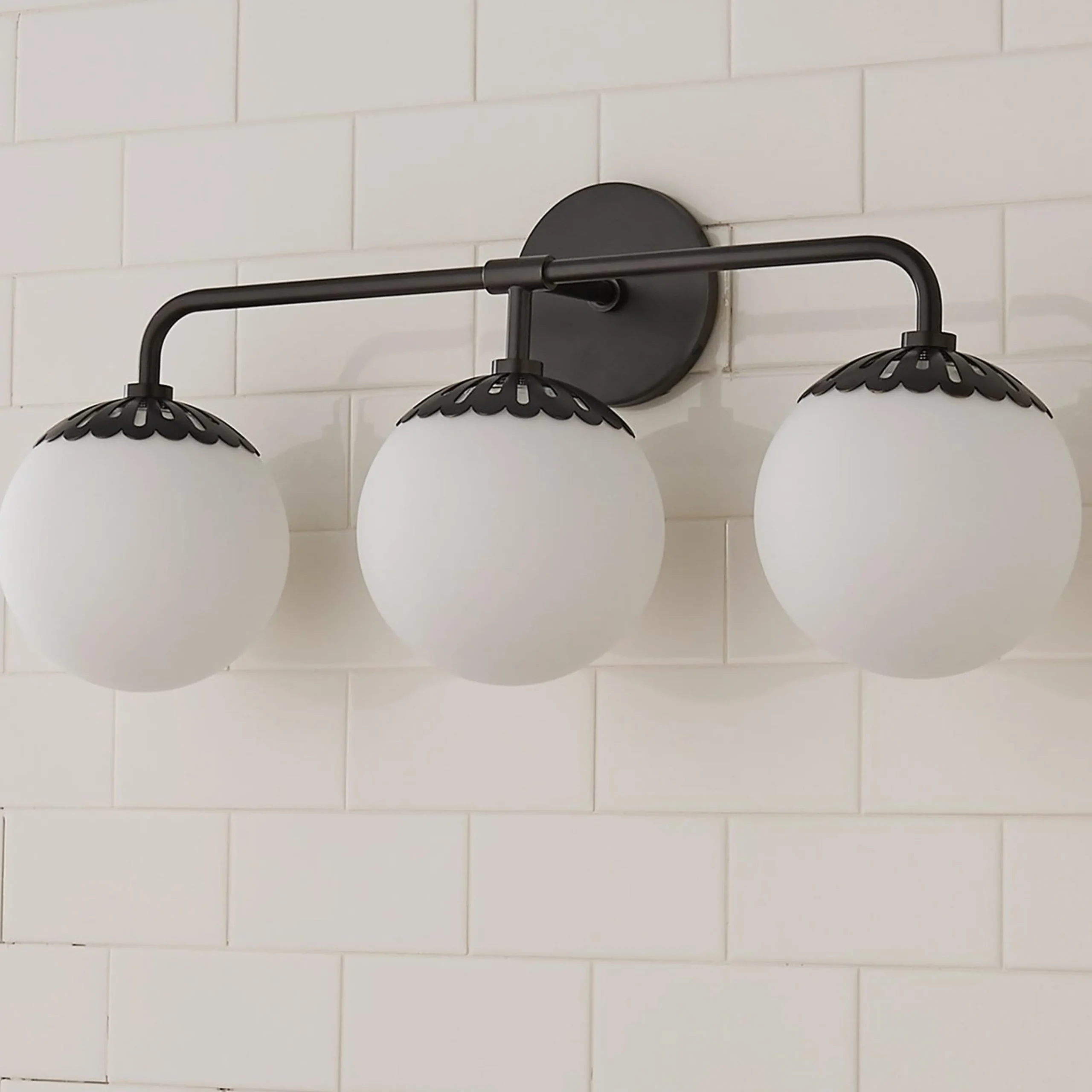 Dewdrop Globe Vanity Light - 3 light