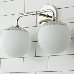 Dewdrop Globe Vanity Light - 2 light