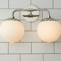 Dewdrop Globe Vanity Light - 2 light