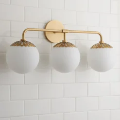 Dewdrop Globe Vanity Light - 3 light