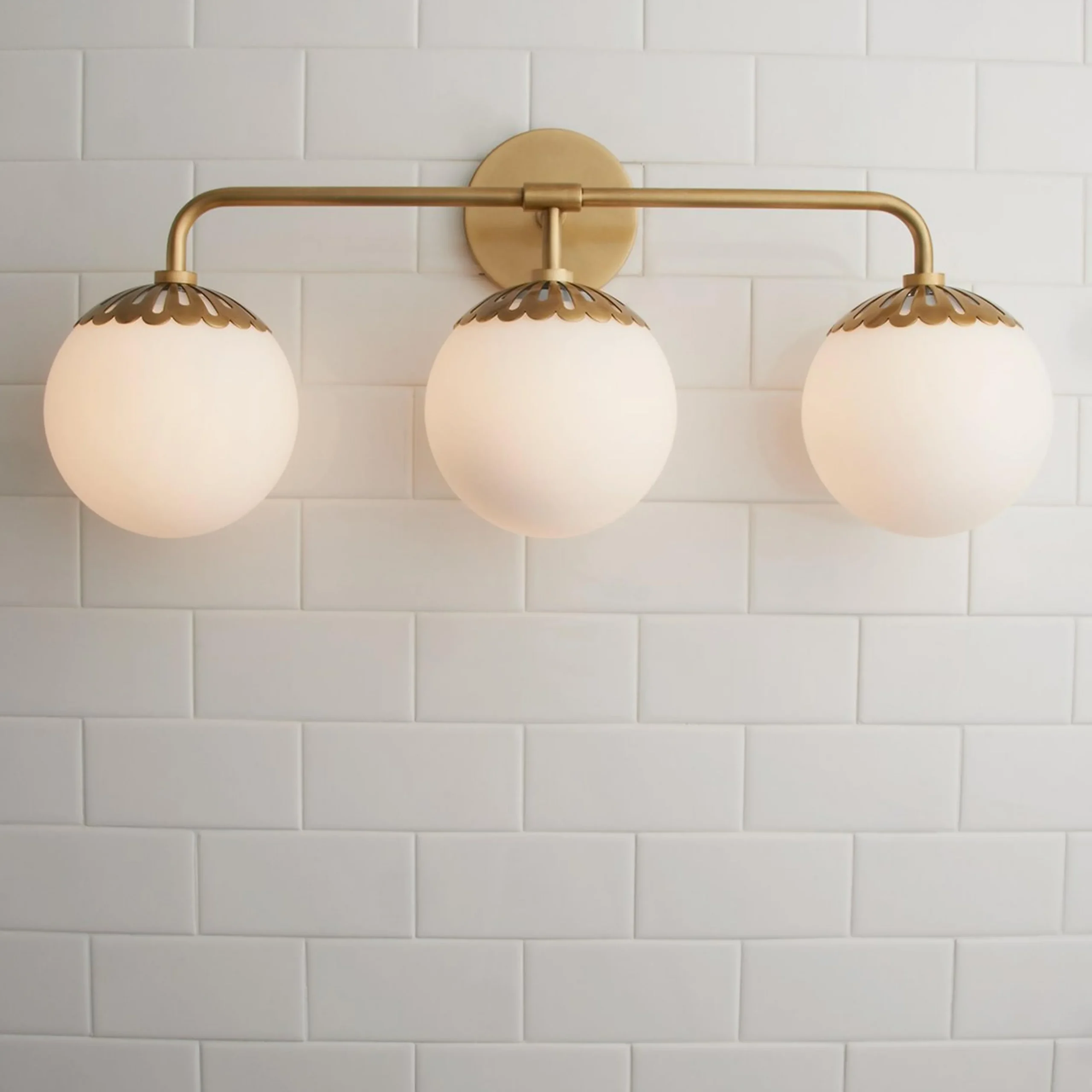 Dewdrop Globe Vanity Light - 3 light