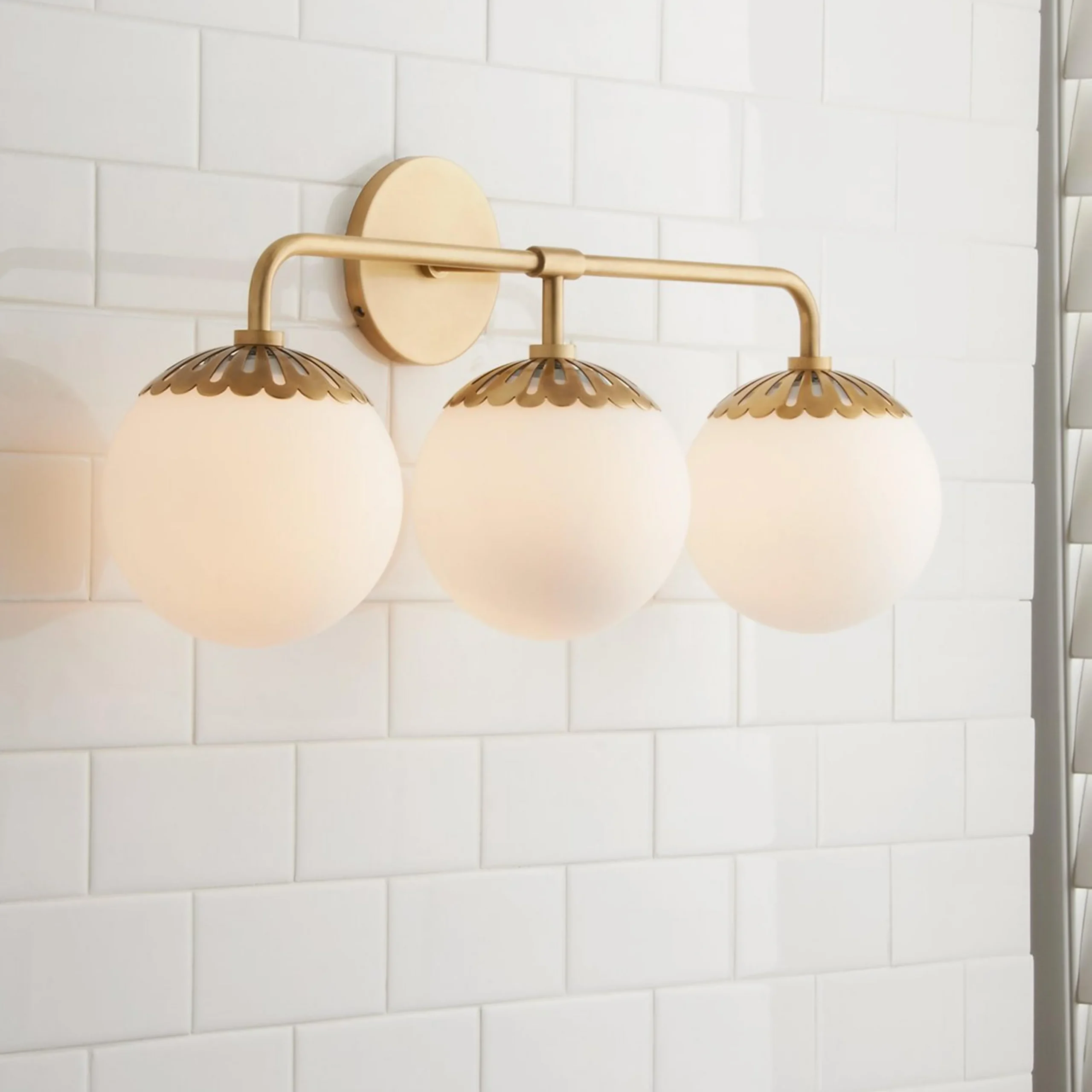 Dewdrop Globe Vanity Light - 3 light