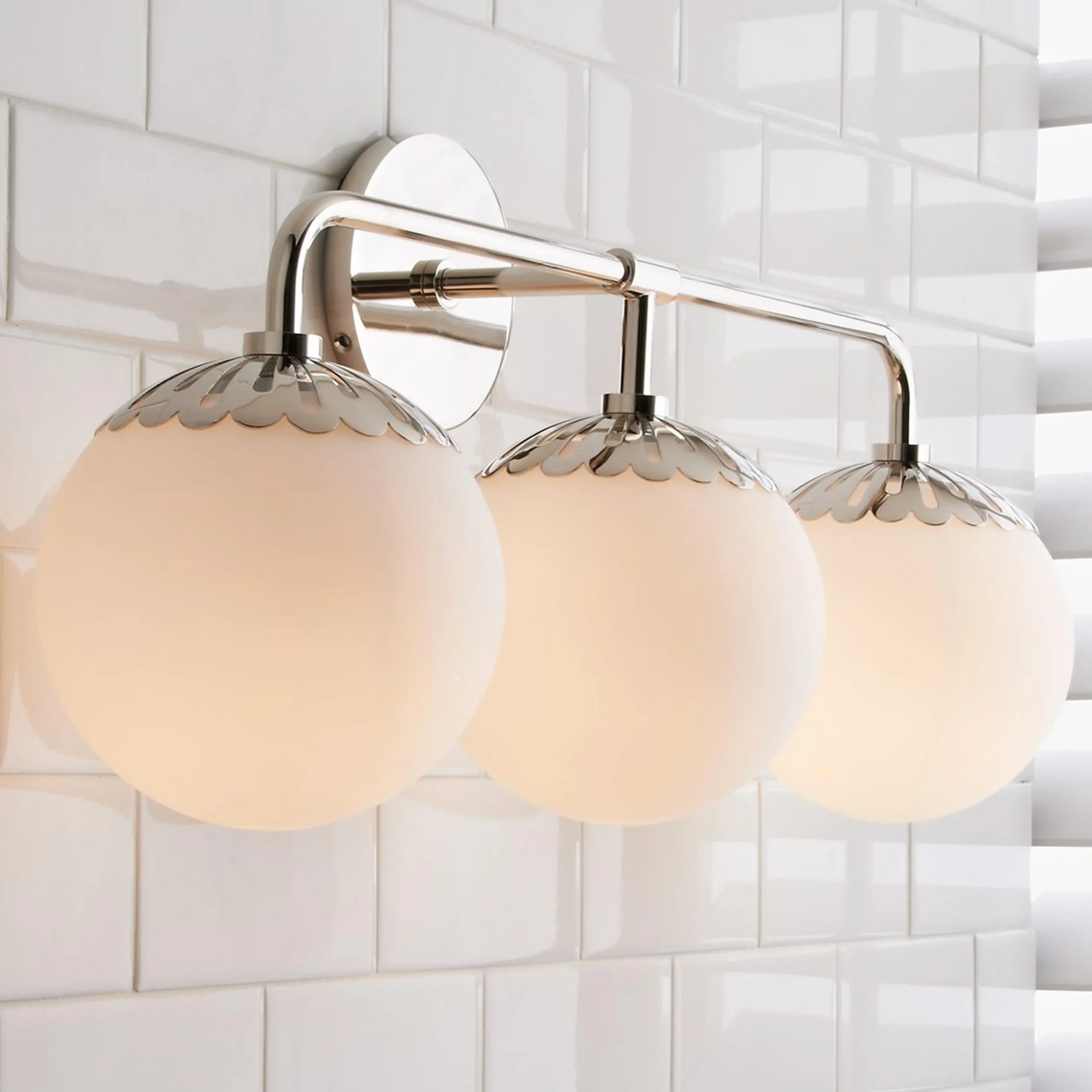 Dewdrop Globe Vanity Light - 3 light