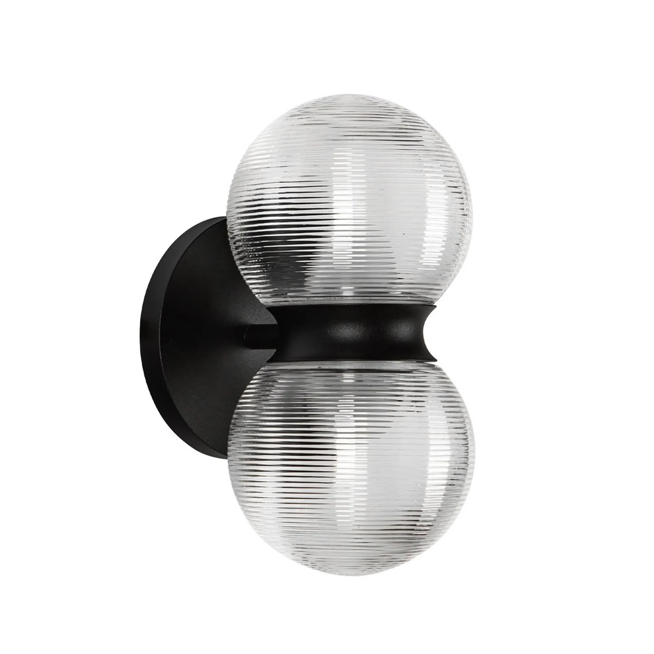 Dewstack LED Outdoor Sconce - Ribbed Glass