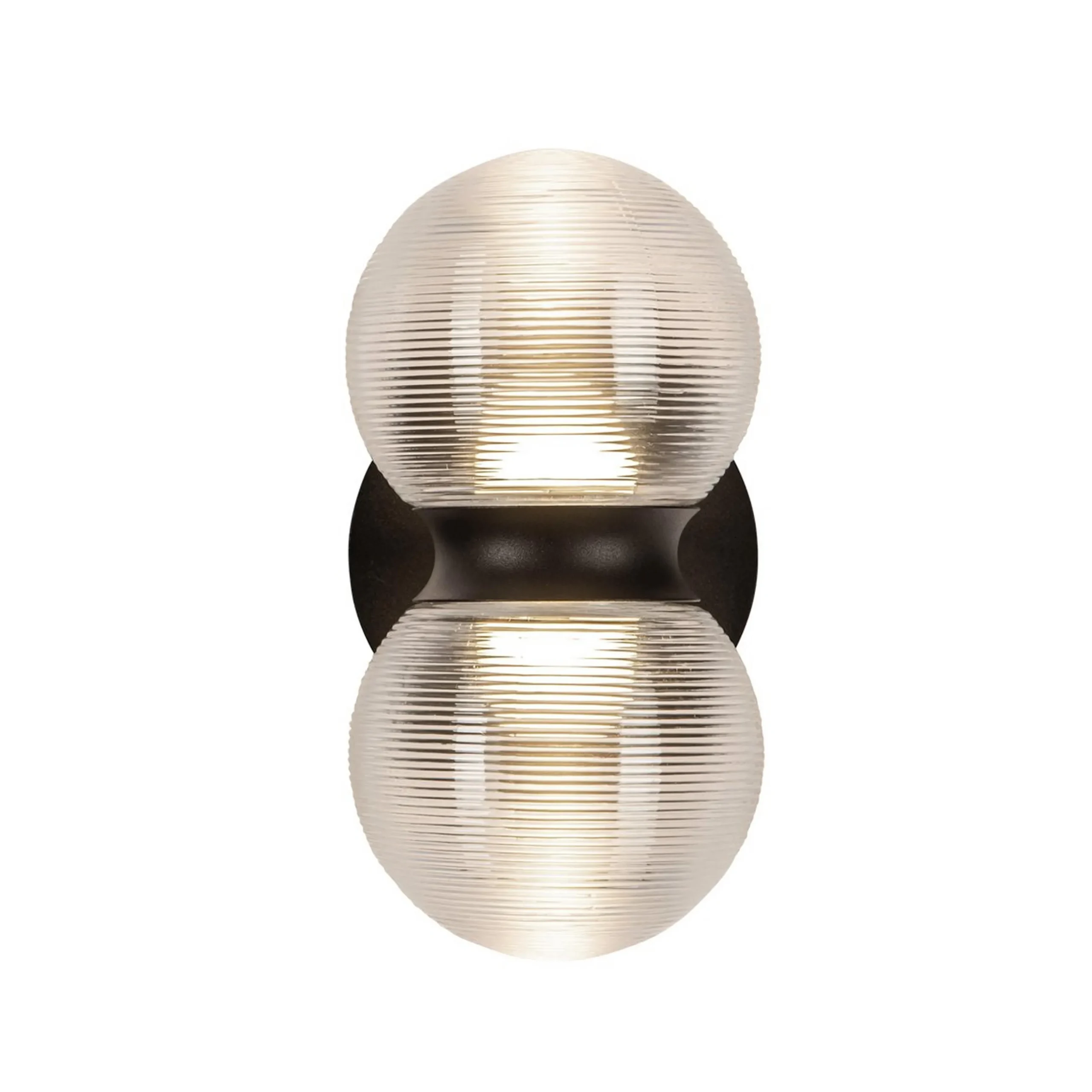 Dewstack LED Outdoor Sconce - Ribbed Glass