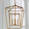 Distressed Geometric Flare Lantern