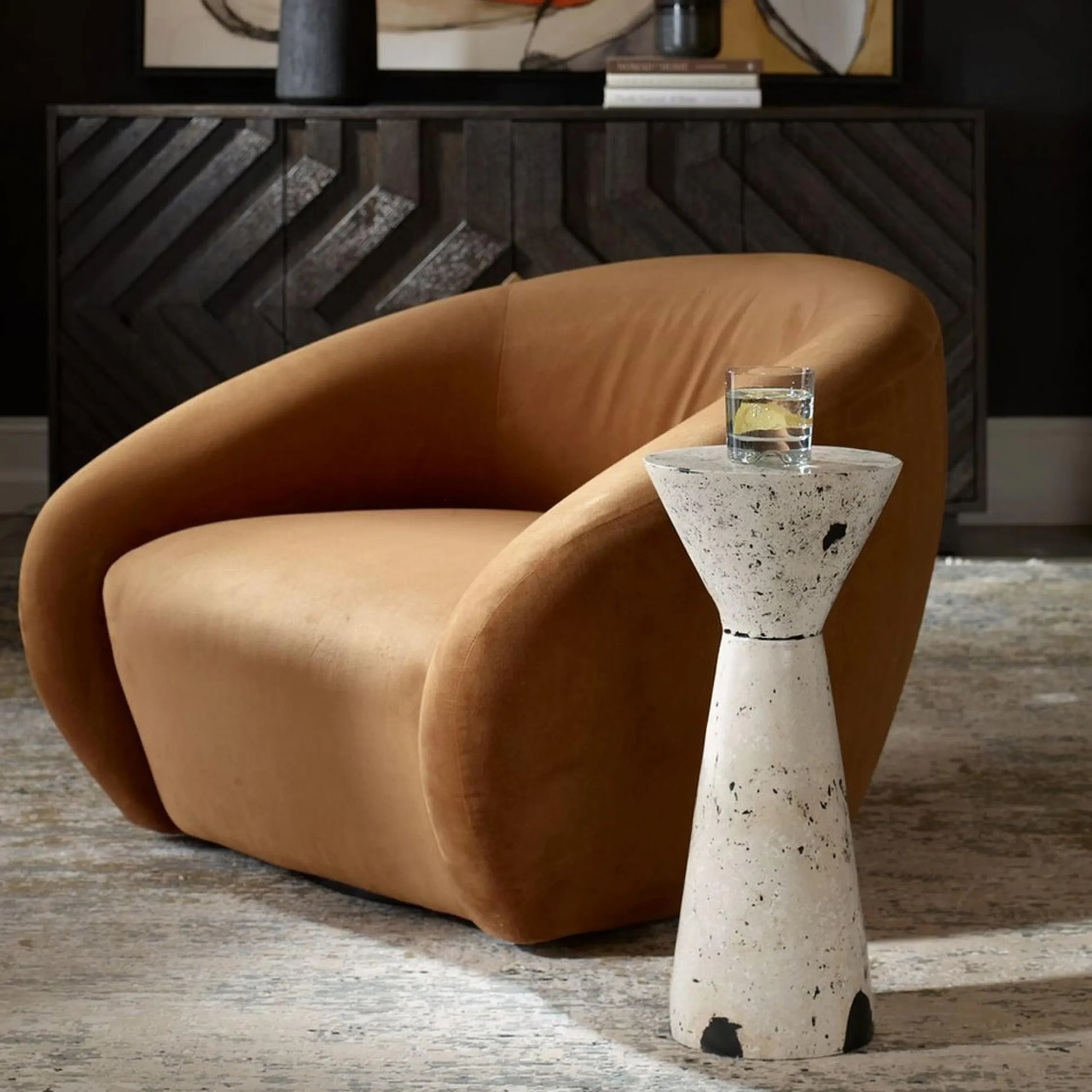 Dodie Hourglass Indoor / Outdoor End Table