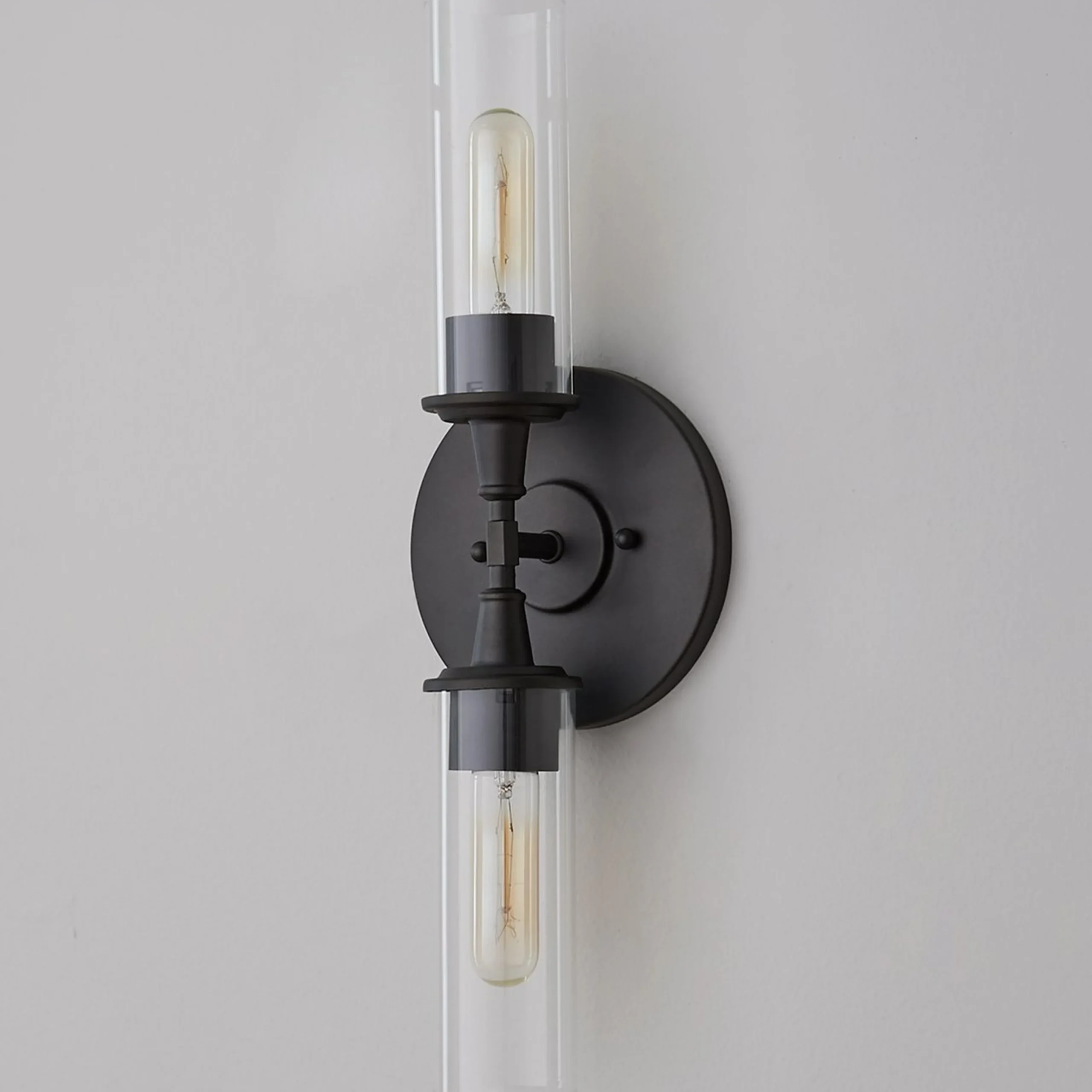 Double Bullet Glass Sconce