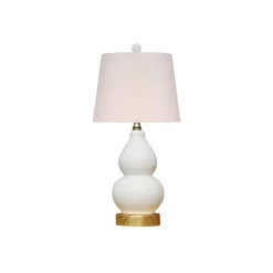 Double Gourd Lamp - Gold Leaf Base