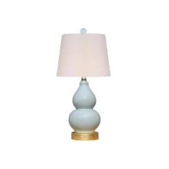 Double Gourd Lamp - Gold Leaf Base